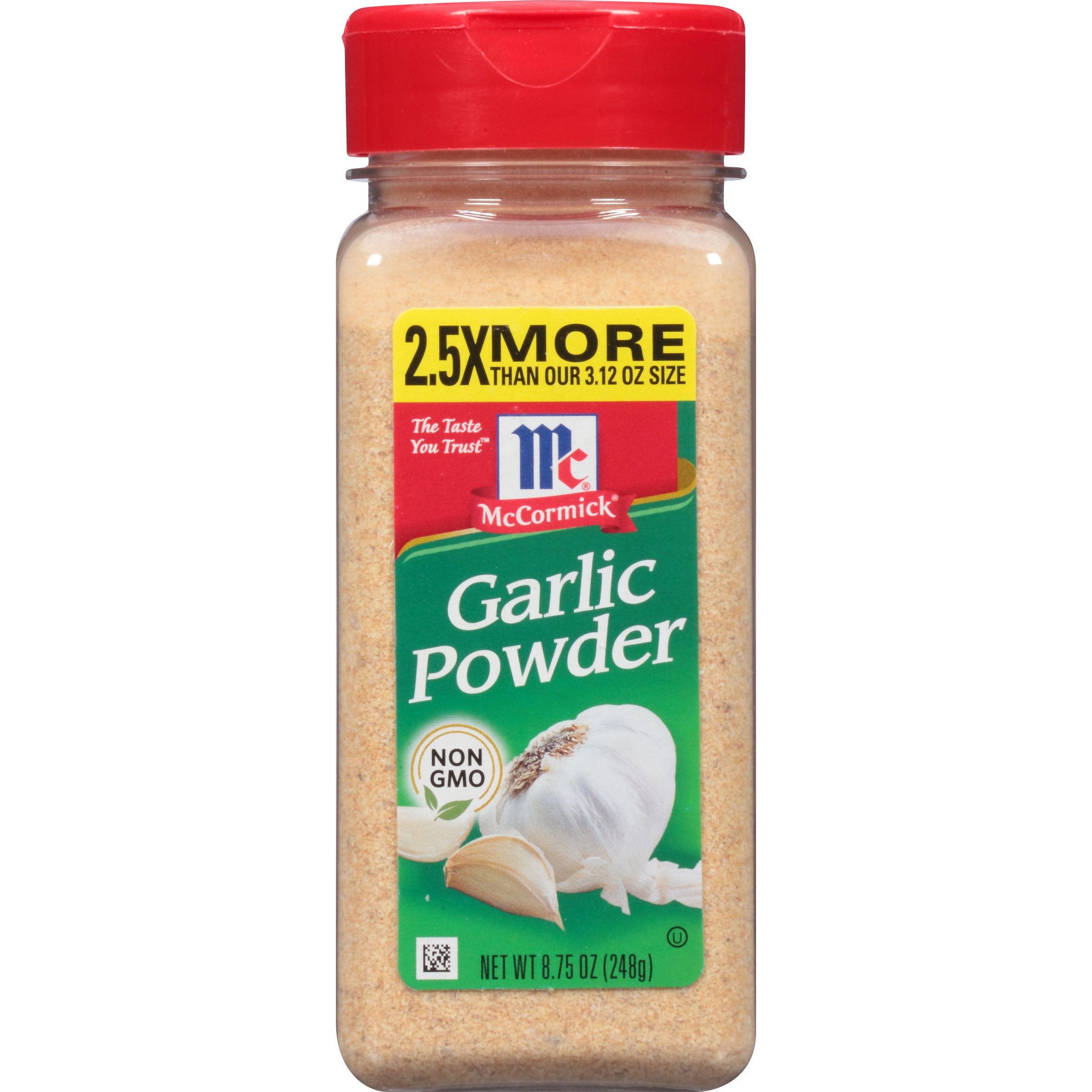 McCormick Garlic Powder over ground beef dish provides balance.