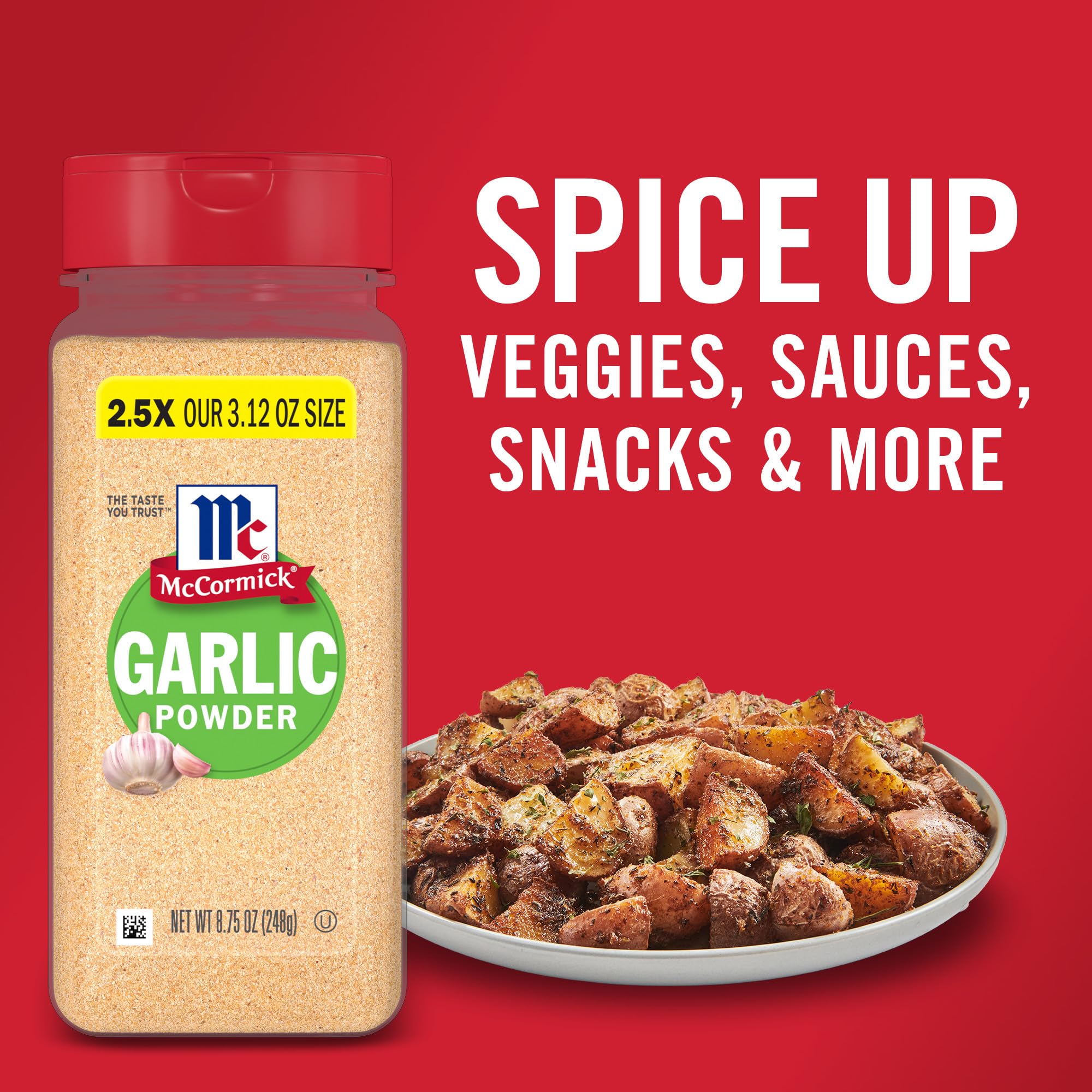 McCormick Garlic Powder mashed-potatoes become creamy and fragrant.