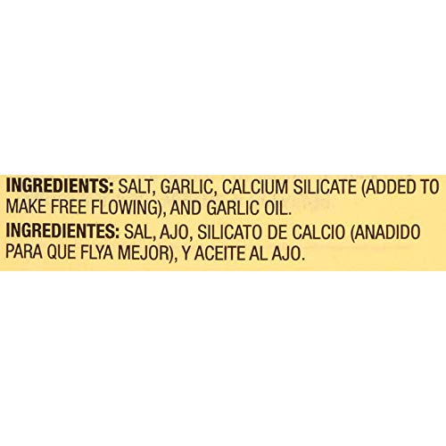 Close-up of McCormick Garlic Salt texture showing garlic and salt balance.
