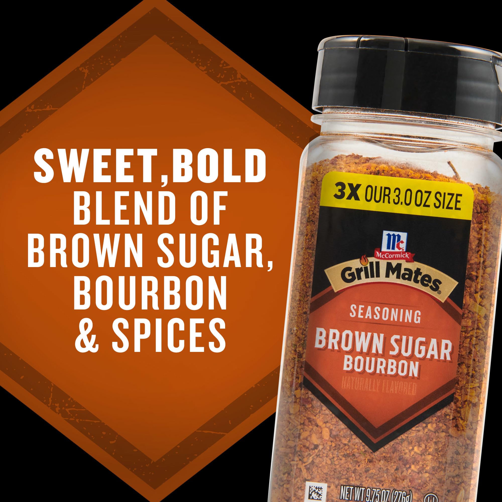 Grilled chicken glazed with brown sugar bourbon mix for savory sweetness