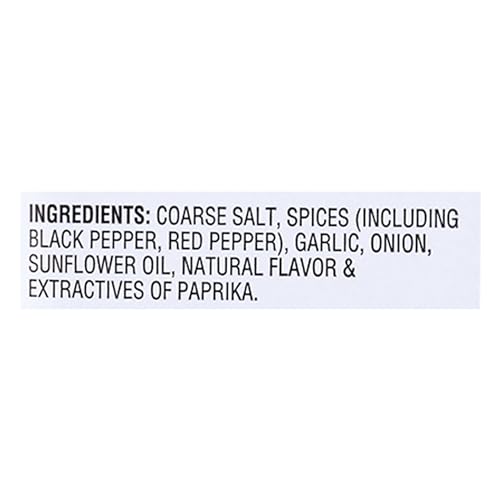 Close-up of Montreal Steak Seasoning coarse grains and garlic