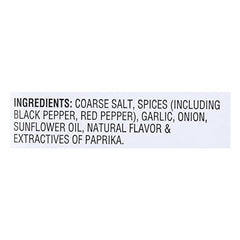 Close-up of Montreal Steak Seasoning coarse grains and garlic