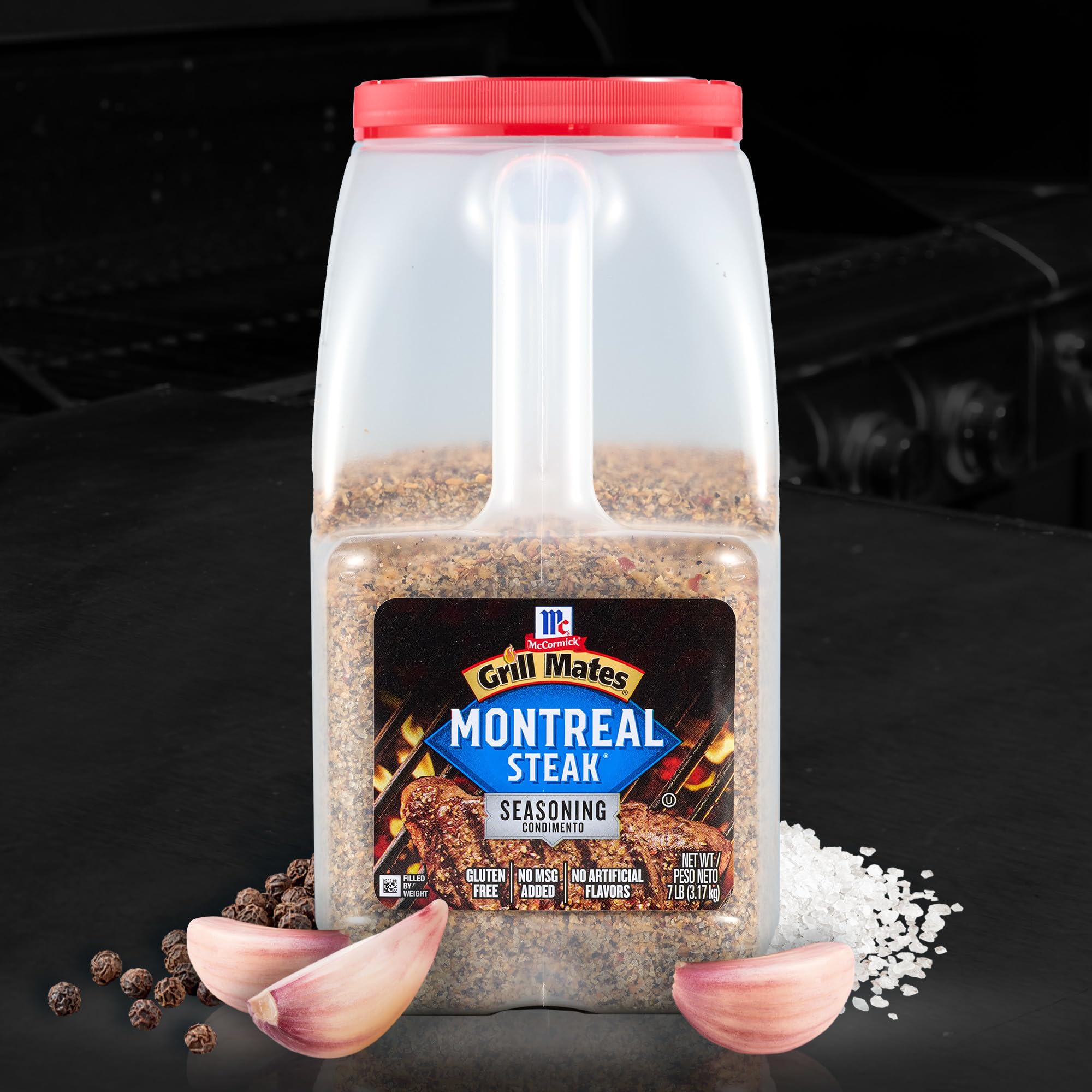 Garlic and peppers visible in Montreal Steak Seasoning close-up