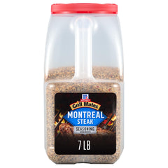 McCormick Grill Mates Montreal Steak Seasoning jar front label for bold flavor