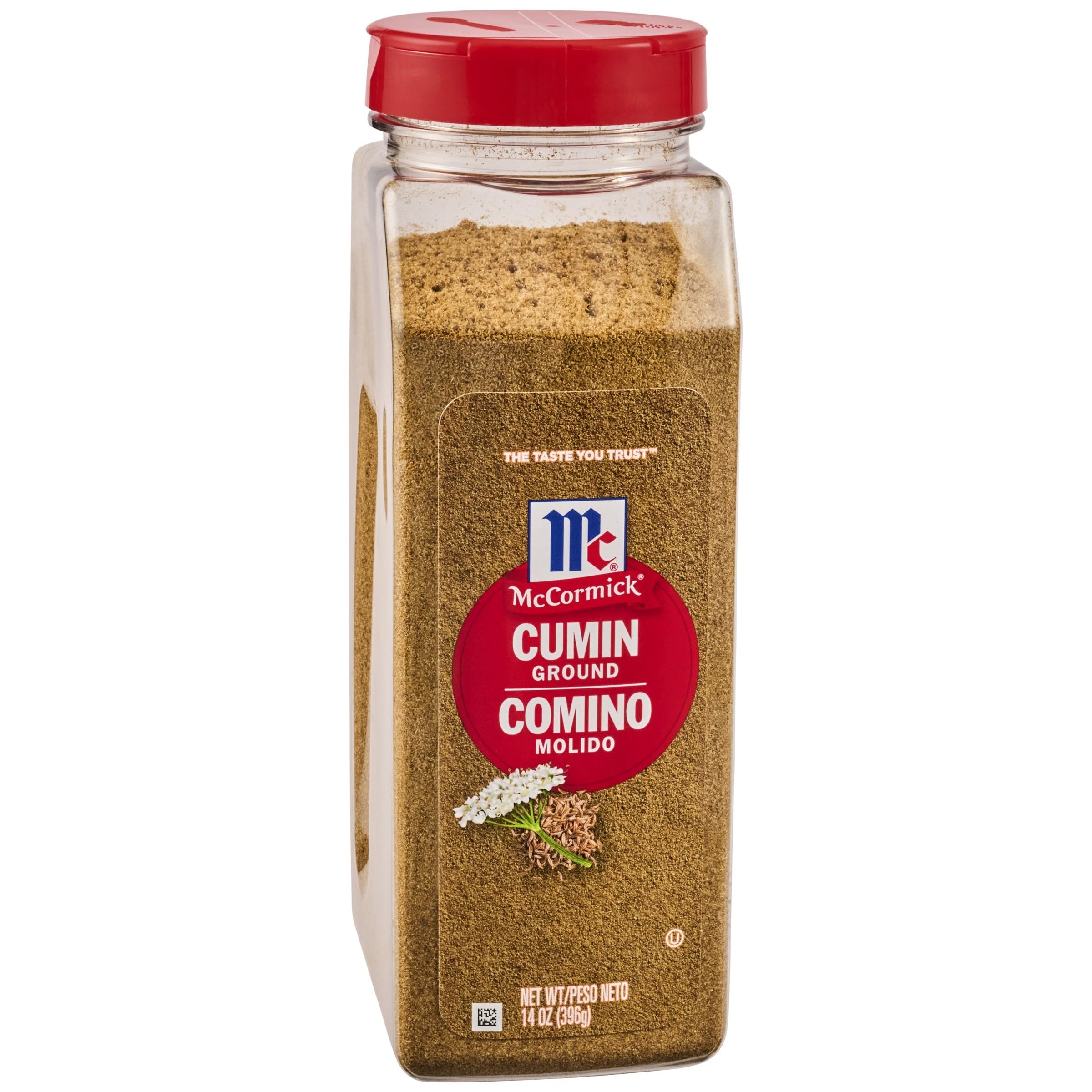 McCormick Ground Cumin jar label boosts authentic flavor in everyday cooking.