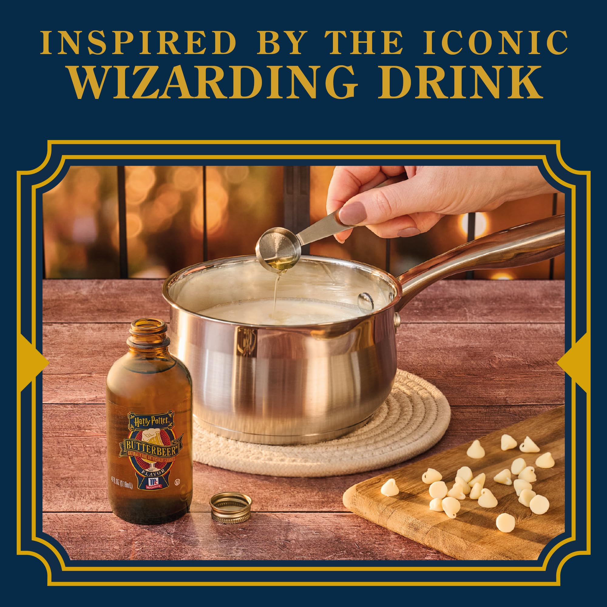 McCormick Harry Potter Butterbeer ice cream topping adds a creamy caramel swirl