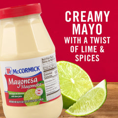 Elotes glazed with McCormick Mayonesa lime for creamy brightness
