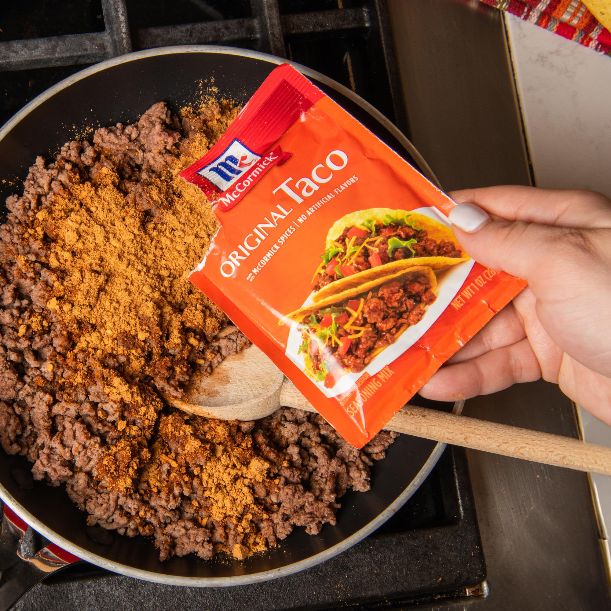 McCormick Original Taco Seasoning Mix with dips and sides idea