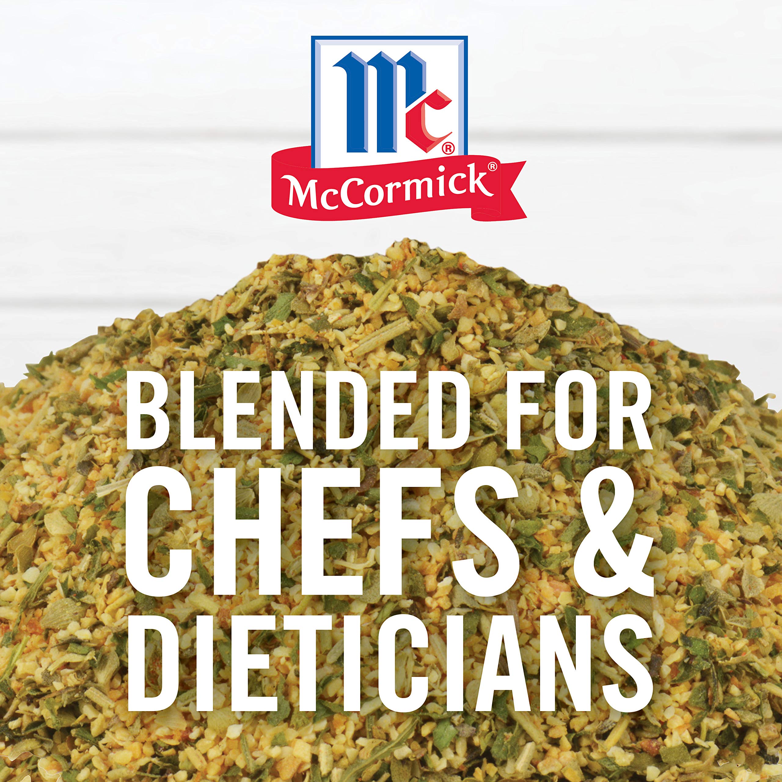 Pour shot of McCormick Perfect Pinch Garlic & Herb for quick table use