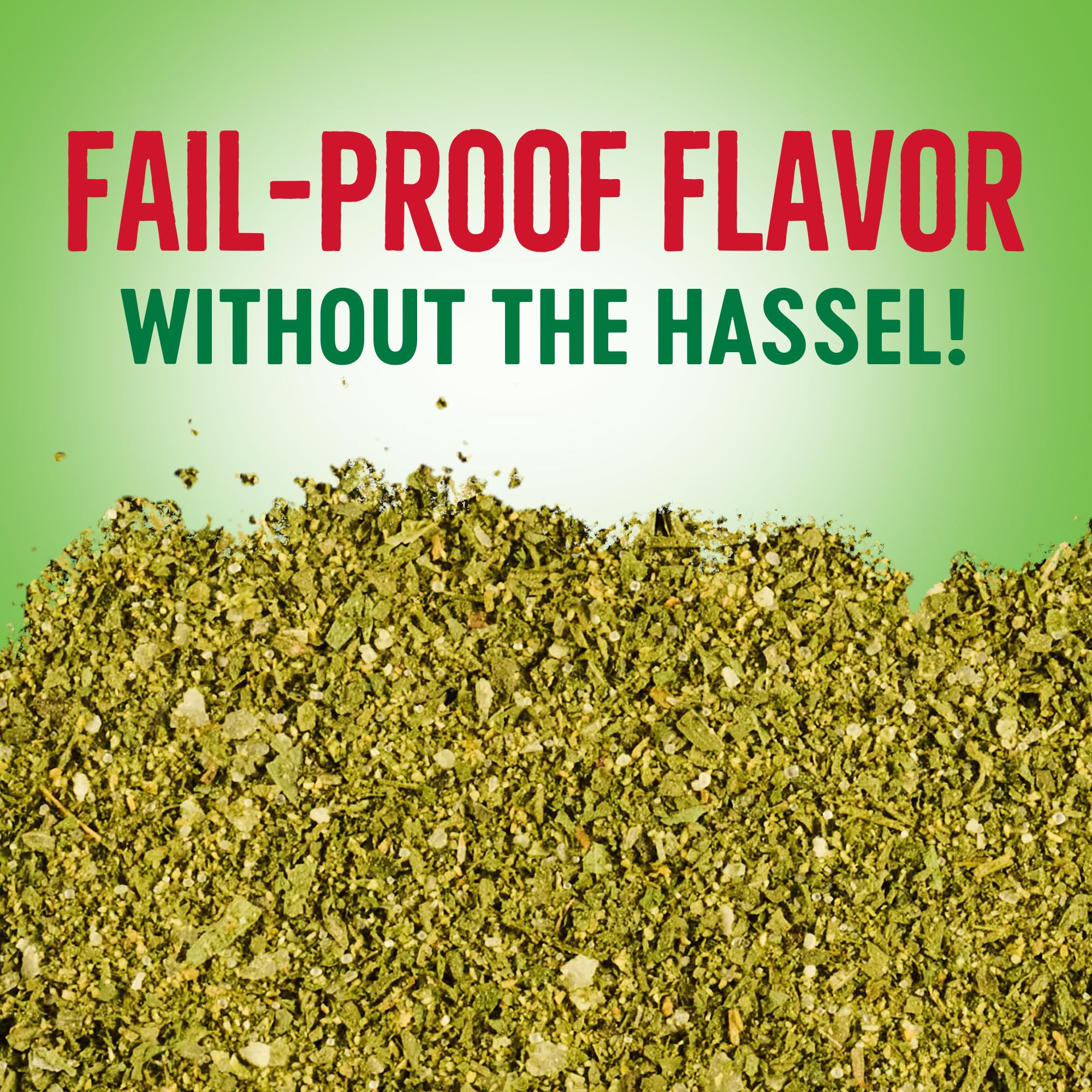 McCormick Perfect Pinch Green Goddess chicken dish highlights versatile seasoning on protein.