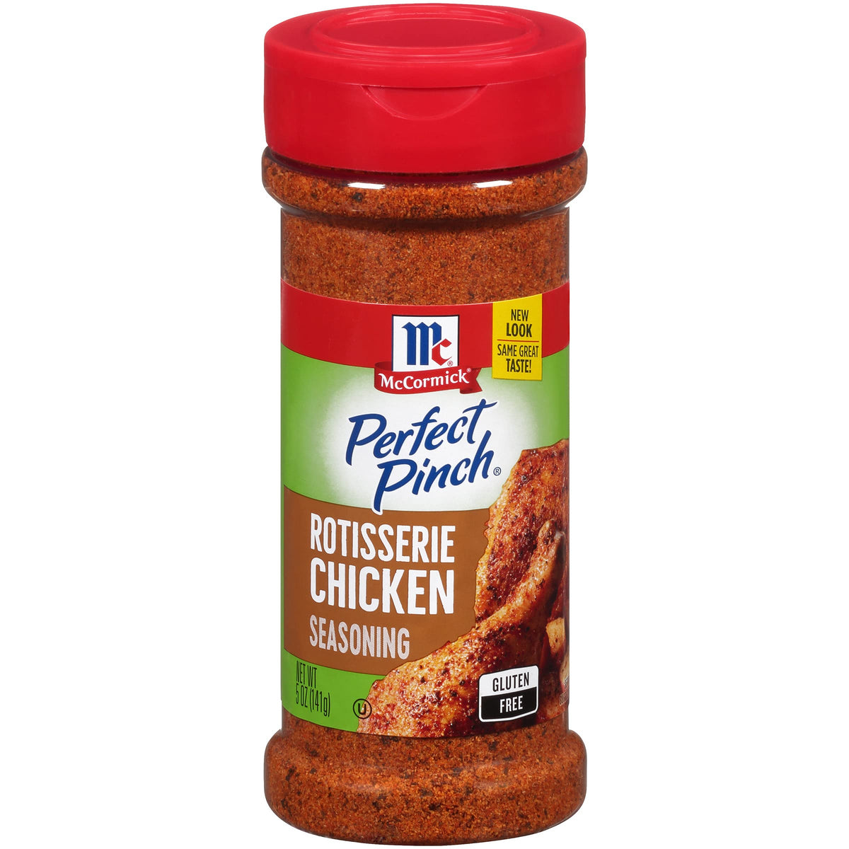McCormick Perfect Pinch Rotisserie Chicken Seasoning bottle ready for flavor boost