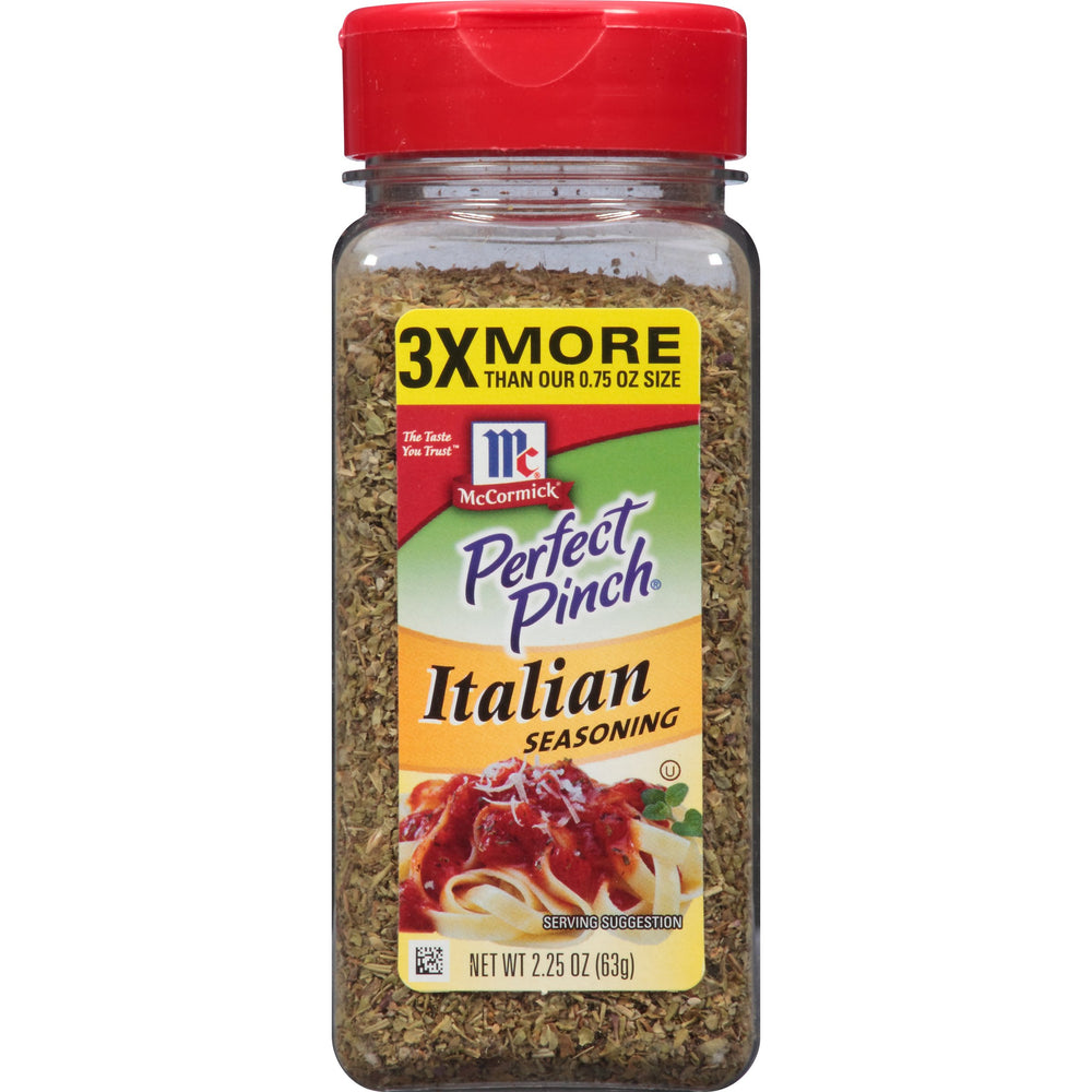 Salad tossed with McCormick Perfect Pinch Italian Seasoning.
