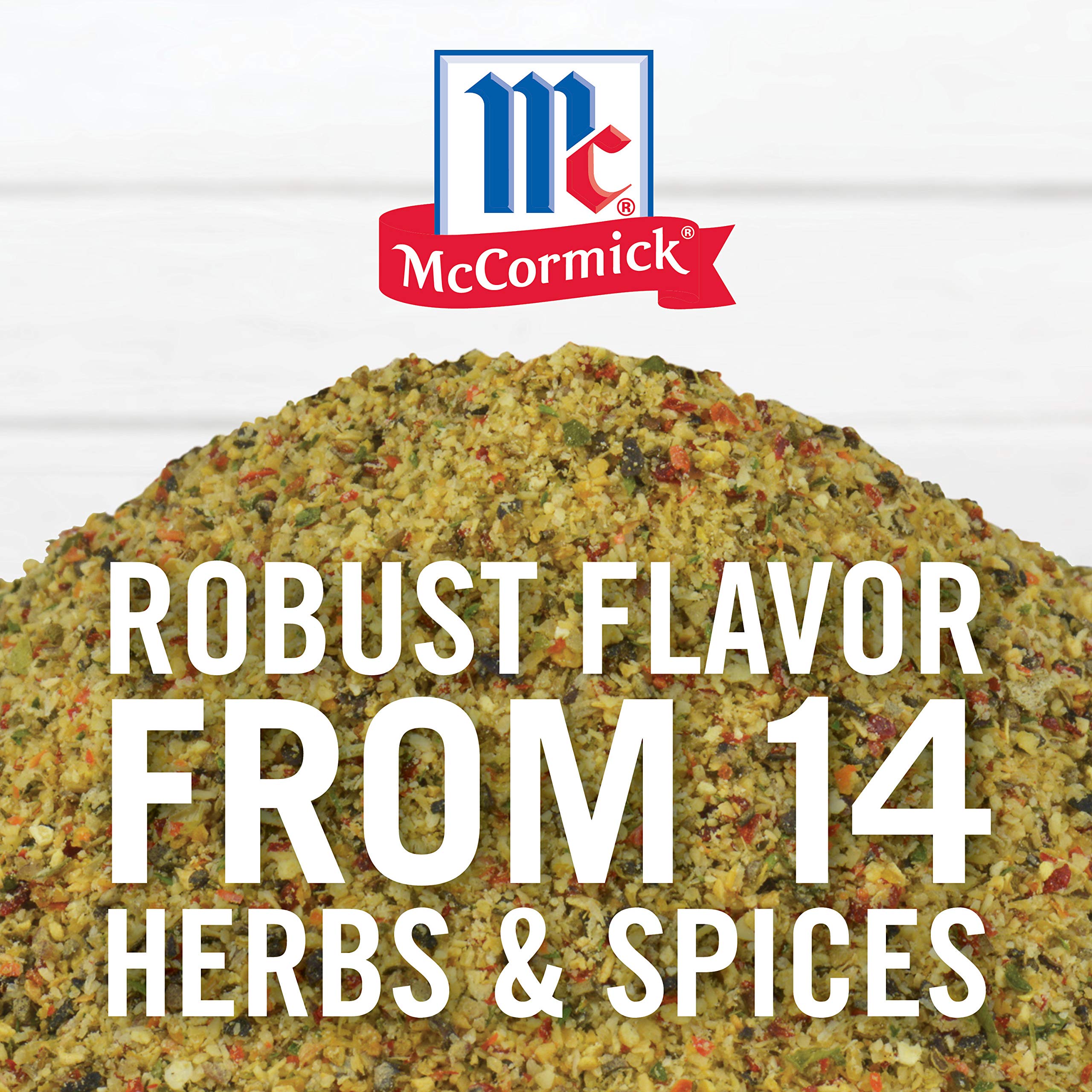 McCormick Perfect Pinch Signature seasoning on grilled steak for enhanced flavor.
