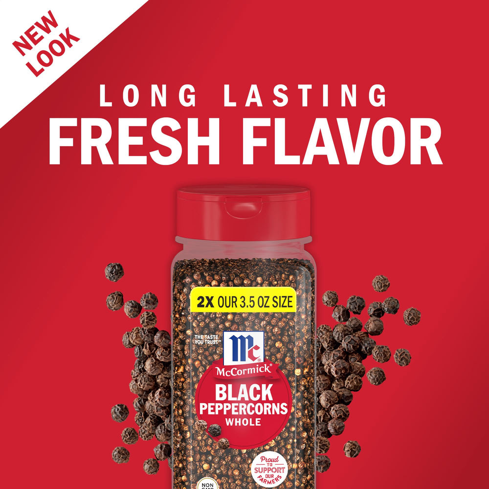 McCormick Pickling Spice with peppercorns enhances brines and herb sachets.