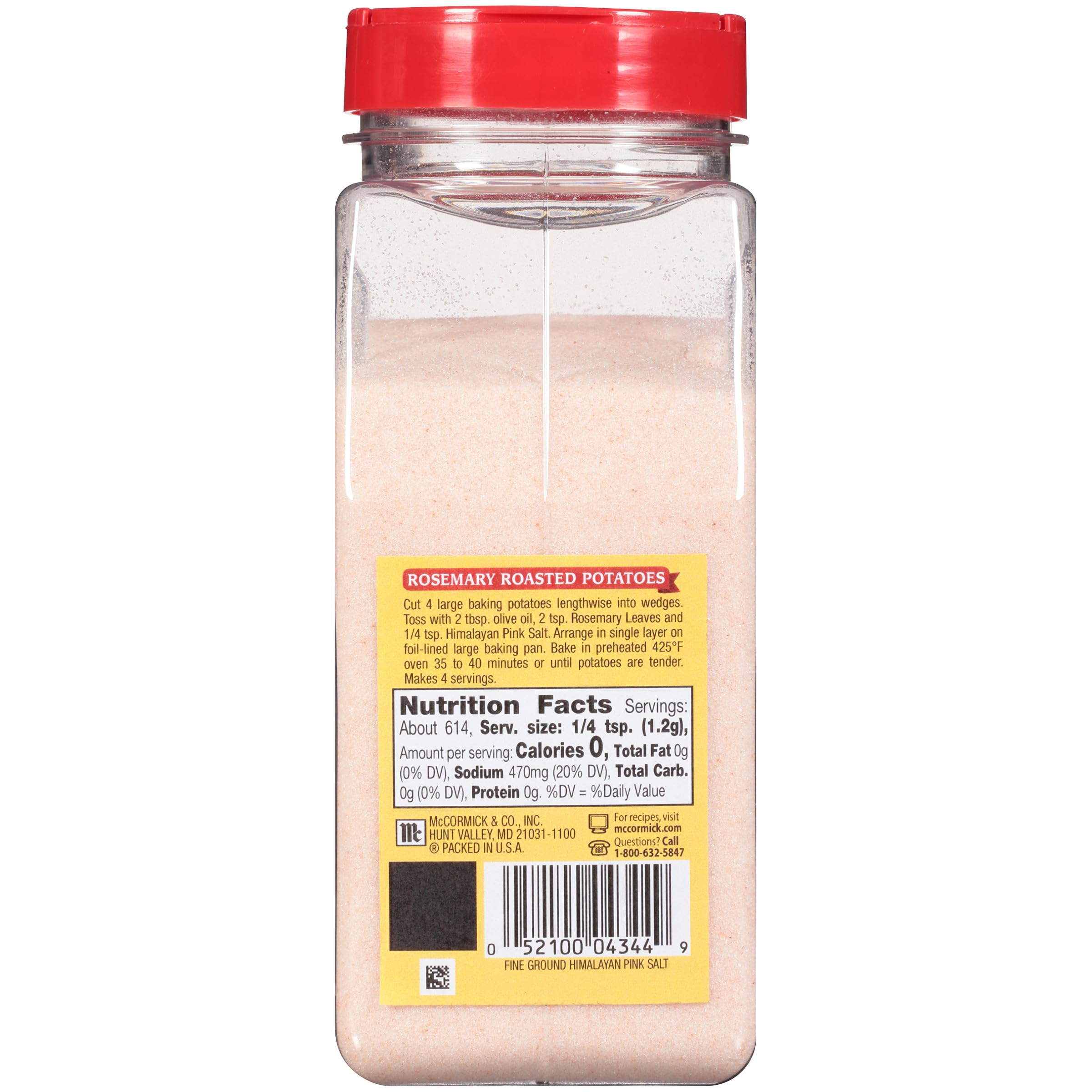 McCormick Pink Himalayan Salt enhances everyday cooking with vibrant color.