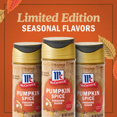 McCormick Pumpkin Spice Finishing Sugar on hot chocolate adds aroma and sweetness