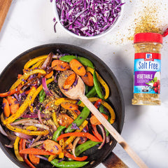 McCormick Salt Free Vegetable Seasoning on chicken adds aroma and zest.