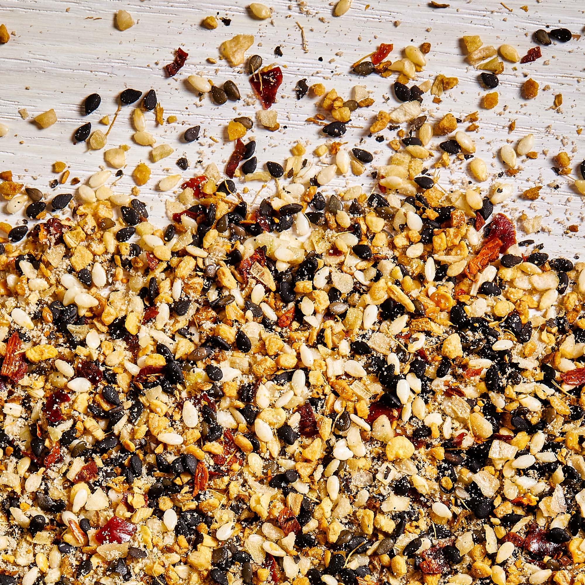 Kitchen scene with McCormick Sesame Ginger Crunch on spices