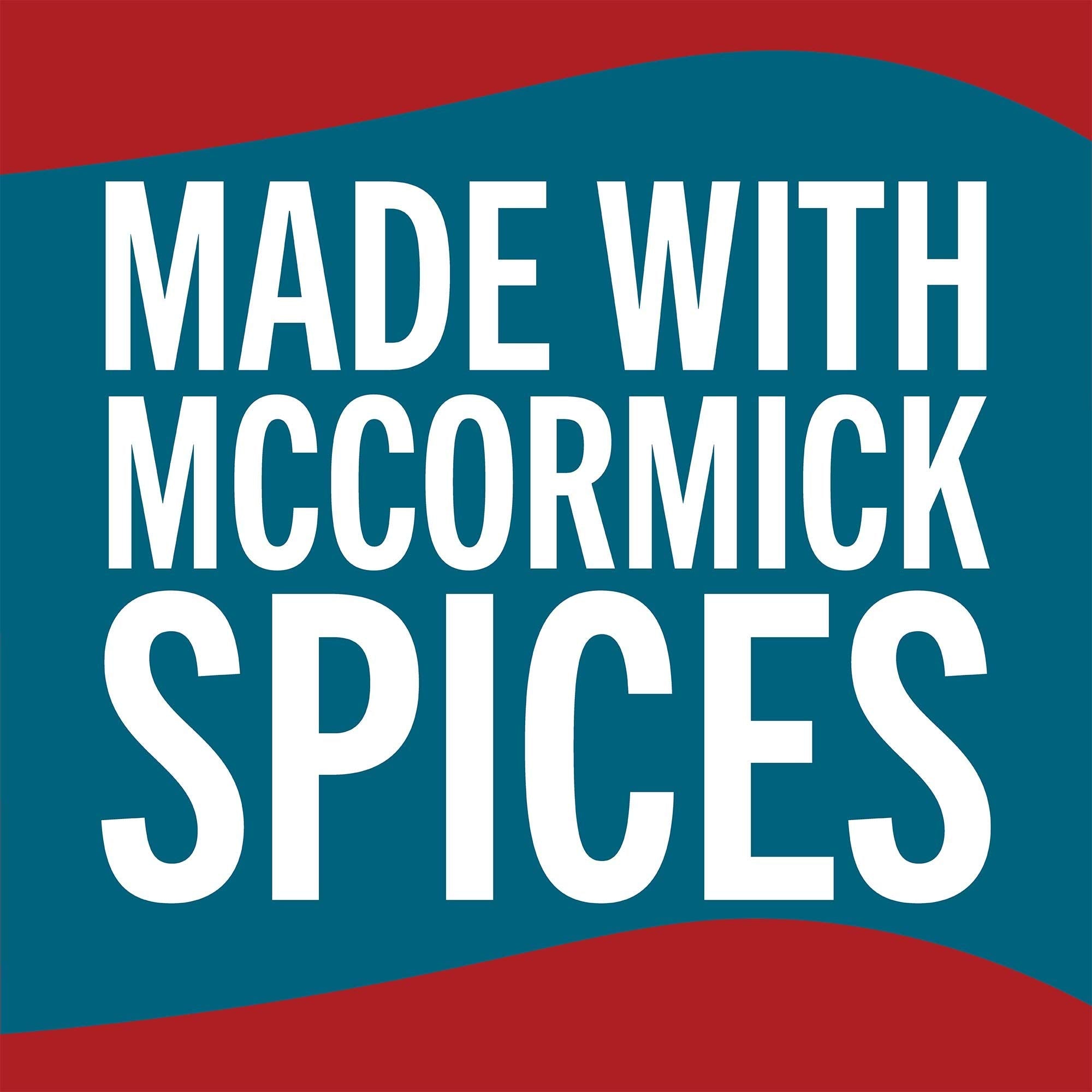 McCormick Swedish Meatballs ingredients card detailing onion paprika and spices