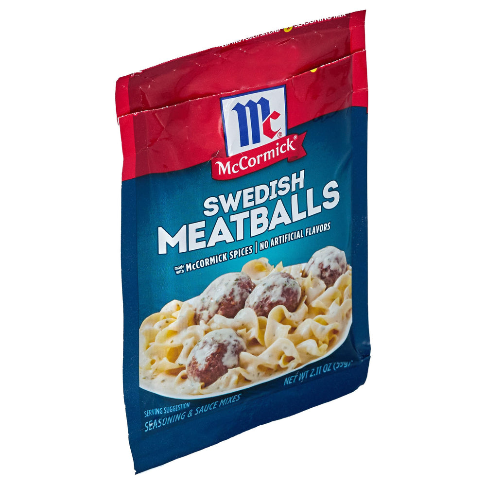 McCormick Swedish Meatballs sauce bowl showcasing creamy sauce for serving