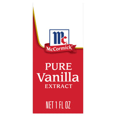 McCormick Vanilla Extract bottle with pour spout for easy baking flavor.