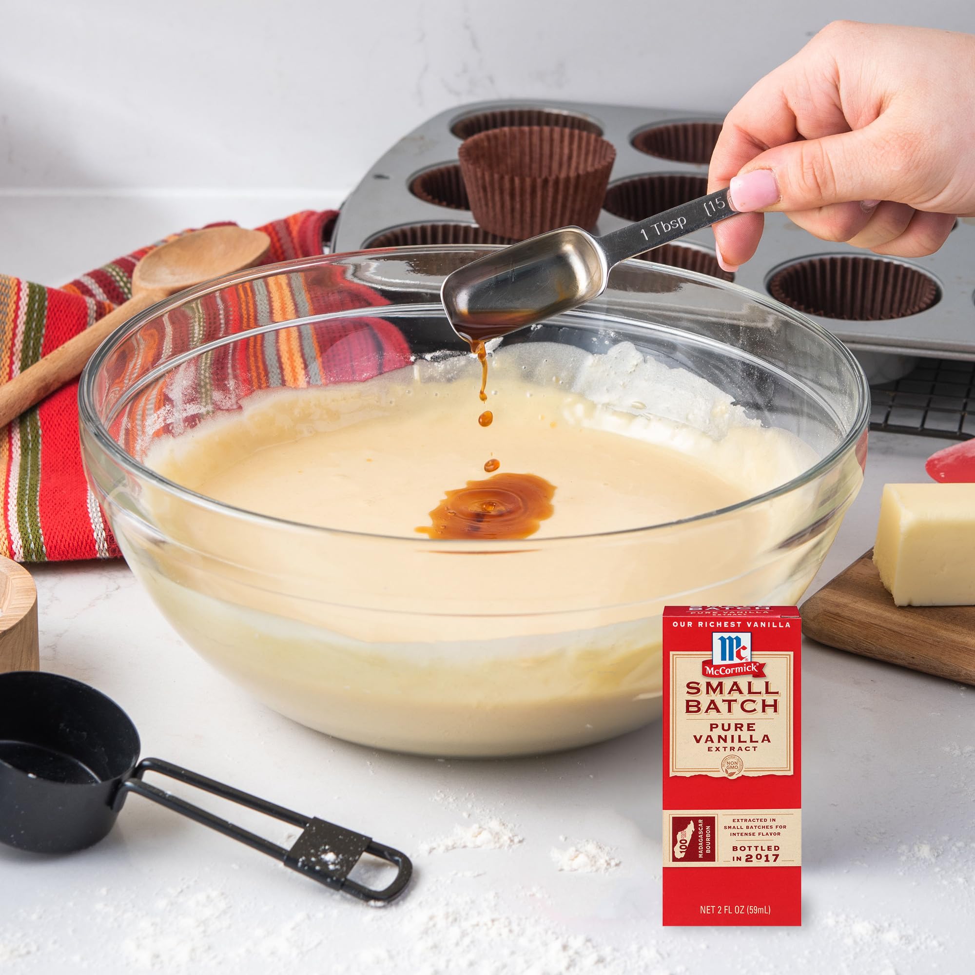 McCormick Vanilla Extract adds fragrant vanilla to coffee for a comforting start