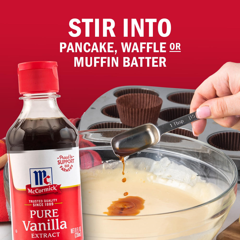 McCormick Vanilla Extract on kitchen counter for flavoring dishes