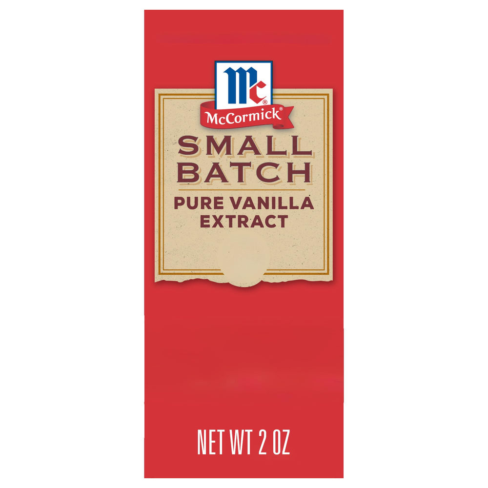 McCormick Vanilla Extract small batch bottle showcases rich aroma ideal for desserts and beverages