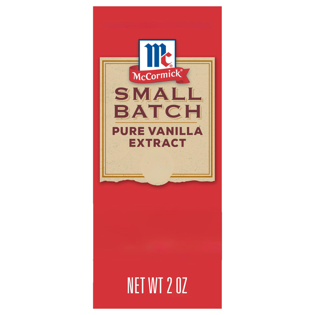 McCormick Vanilla Extract small batch bottle showcases rich aroma ideal for desserts and beverages
