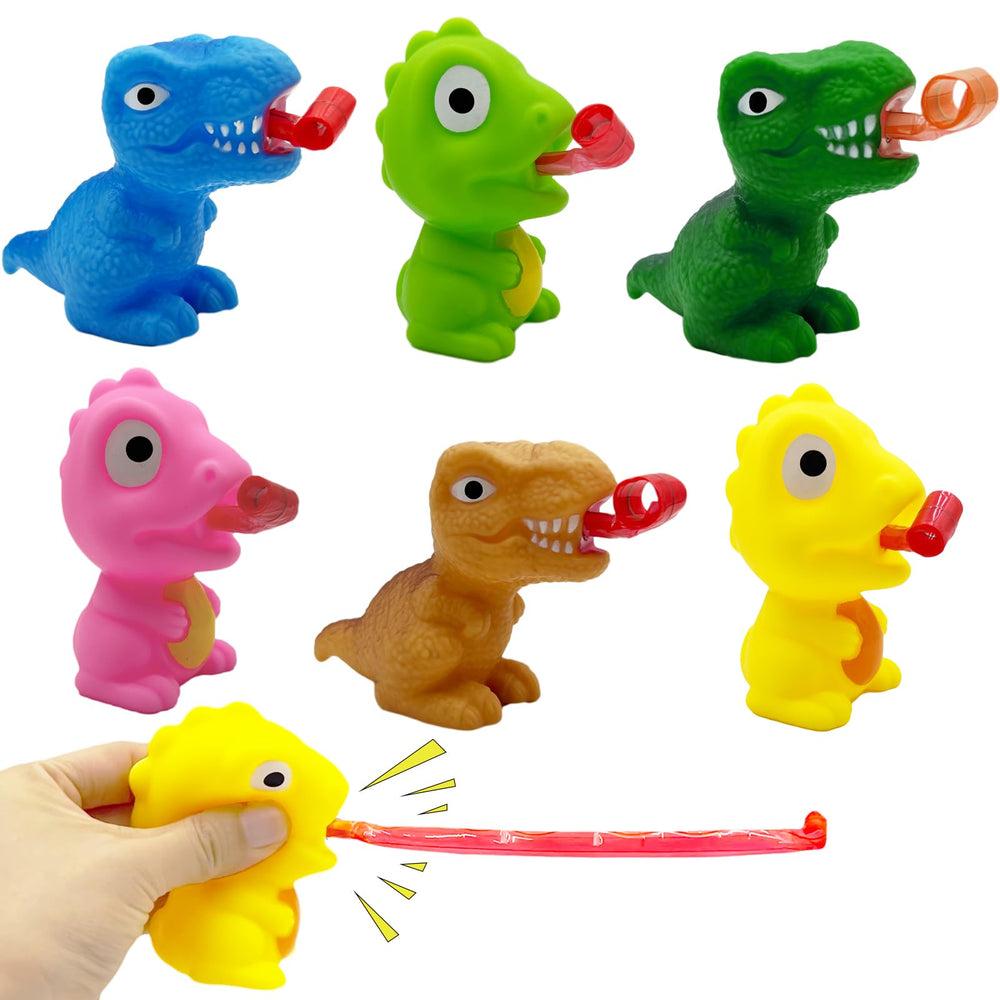 Mchochy dinosaur tongue-out toy pink for tactile play and sensory moments
