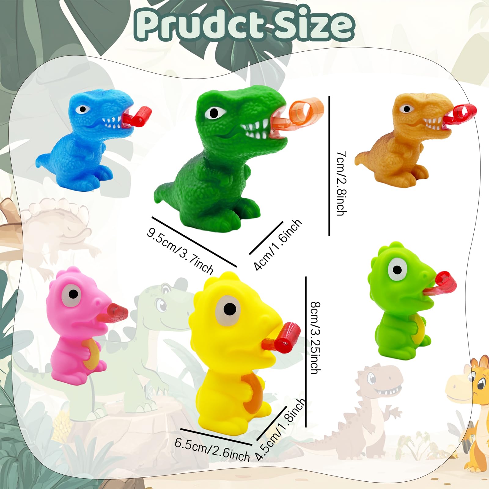 Mchochy dinosaur tongue-out toy yellow engaging fine motor skills during playtime