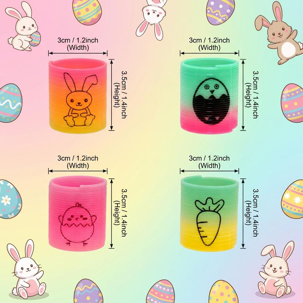 Mchochy rainbow chick coil spring for Easter eggs and activities.