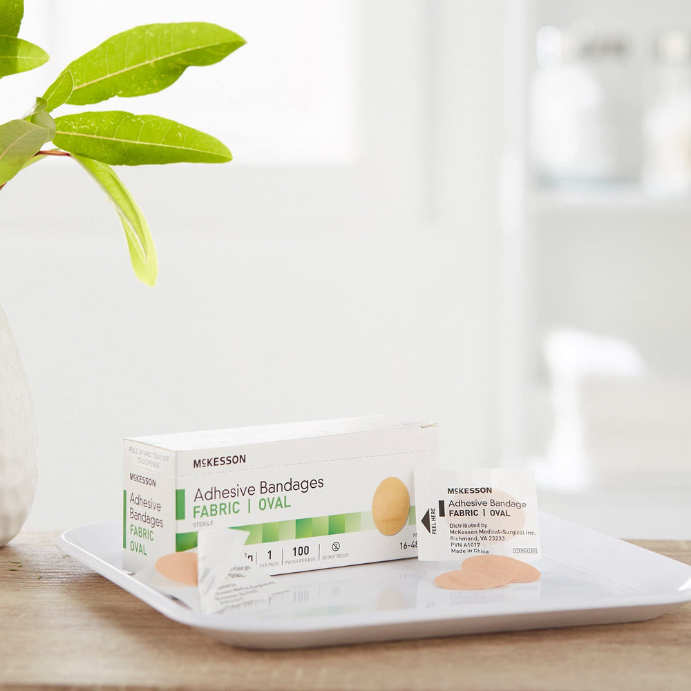 McKesson 100-count bulk pack for convenient, ready-to-use first aid.