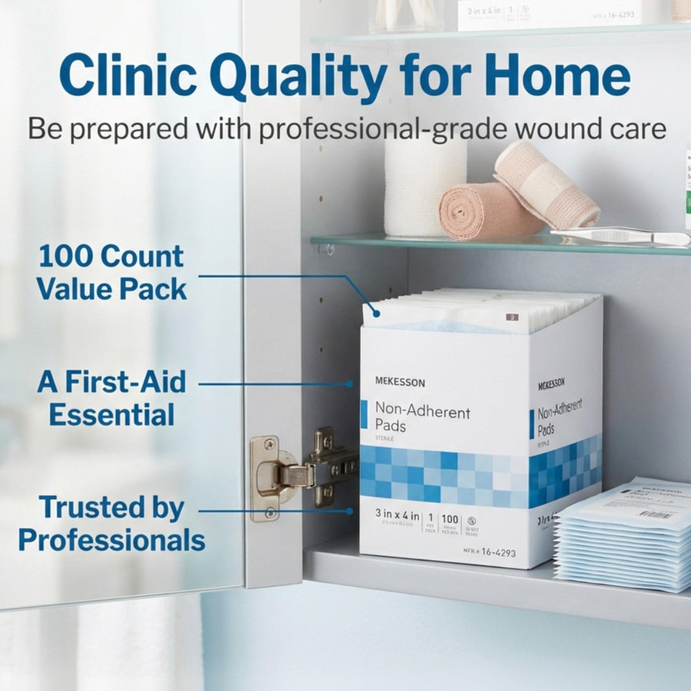 McKesson absorbent-core wound pads draw moisture away from wounds