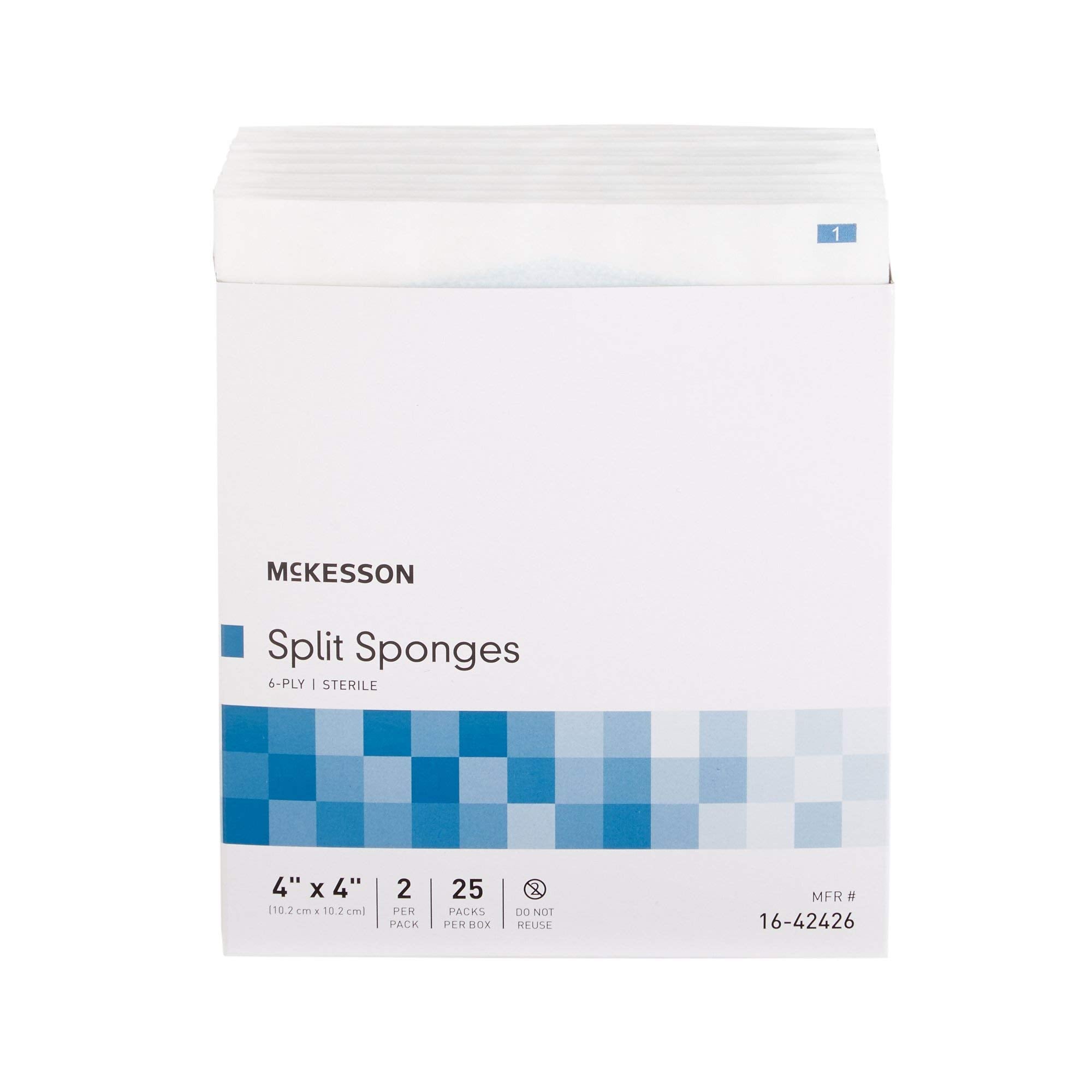 McKesson drainage care kit featuring 4x4 sponges for post-op use