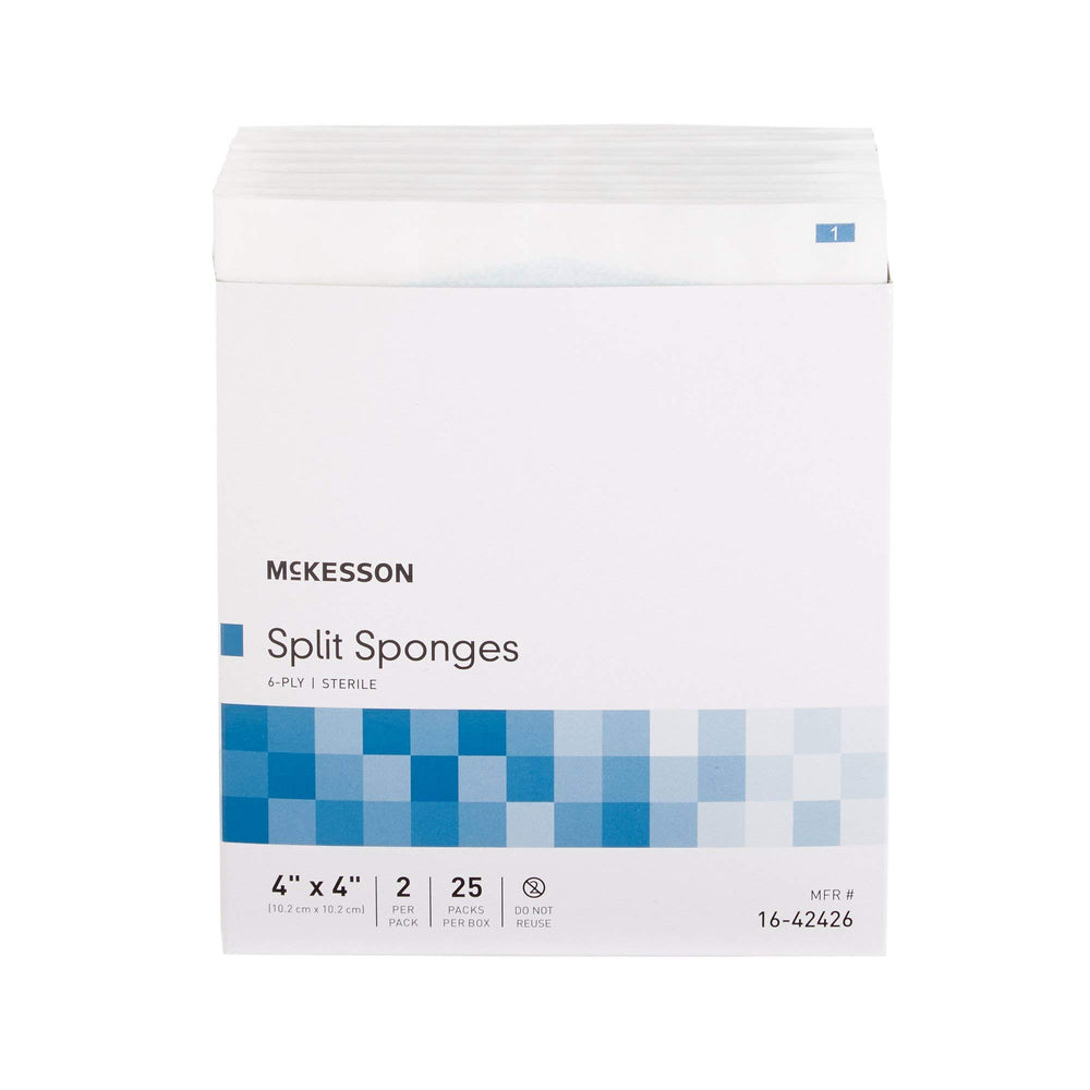McKesson drainage care kit featuring 4x4 sponges for post-op use