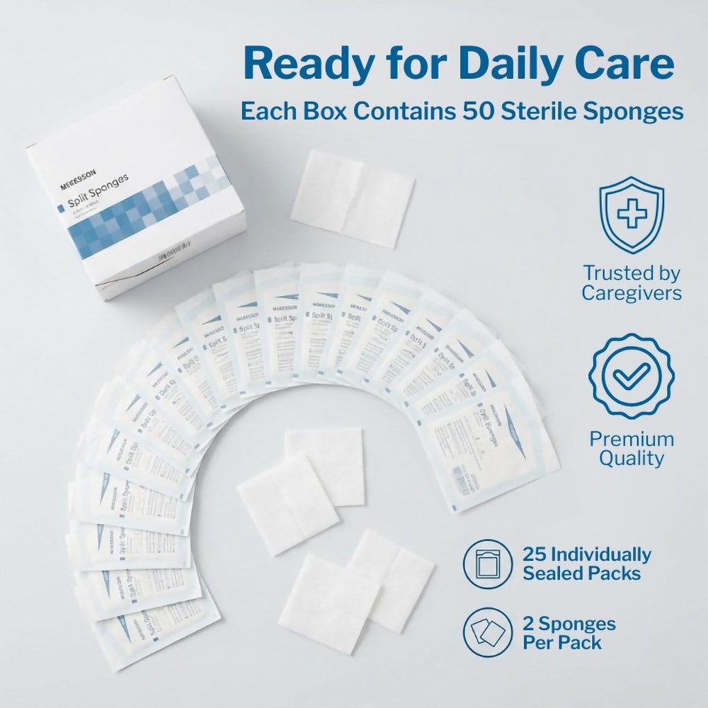 McKesson JP and Penrose drain-ready gauze for efficient care