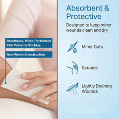 McKesson latex-free wound dressing is safe for sensitive skin and long-term care.