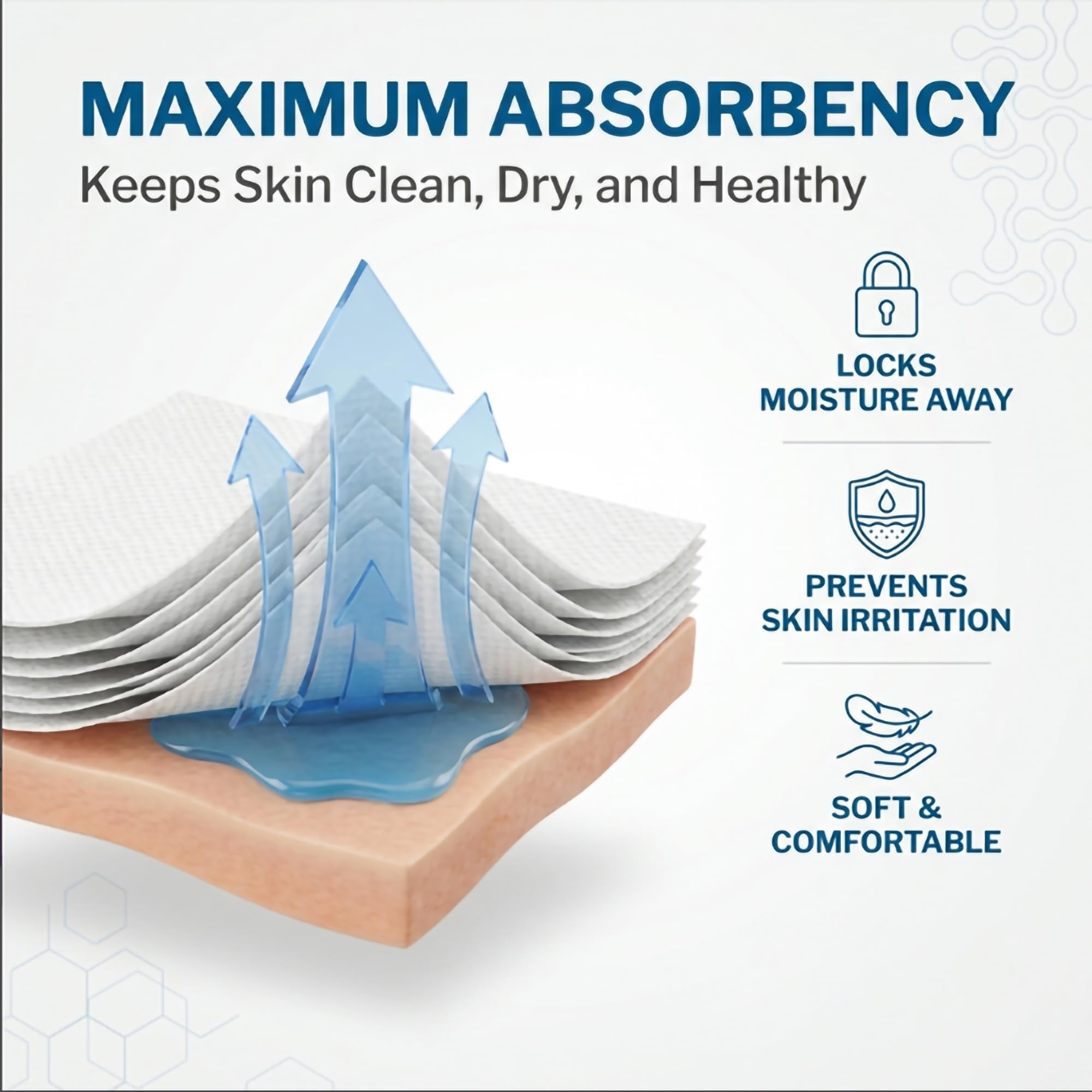 McKesson low-lint fabric gauze shown to reduce shedding for cleaner site care.