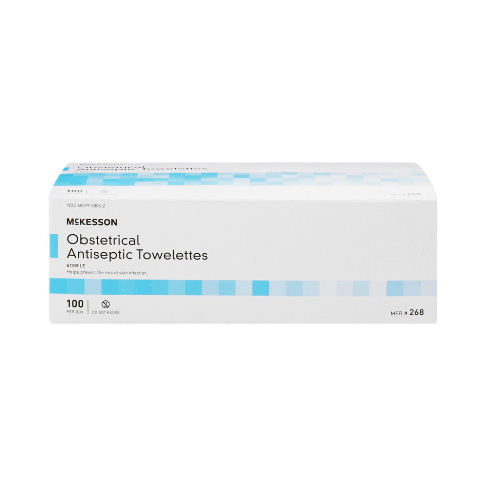 McKesson obstetrical towelettes 100-count pack for routine care