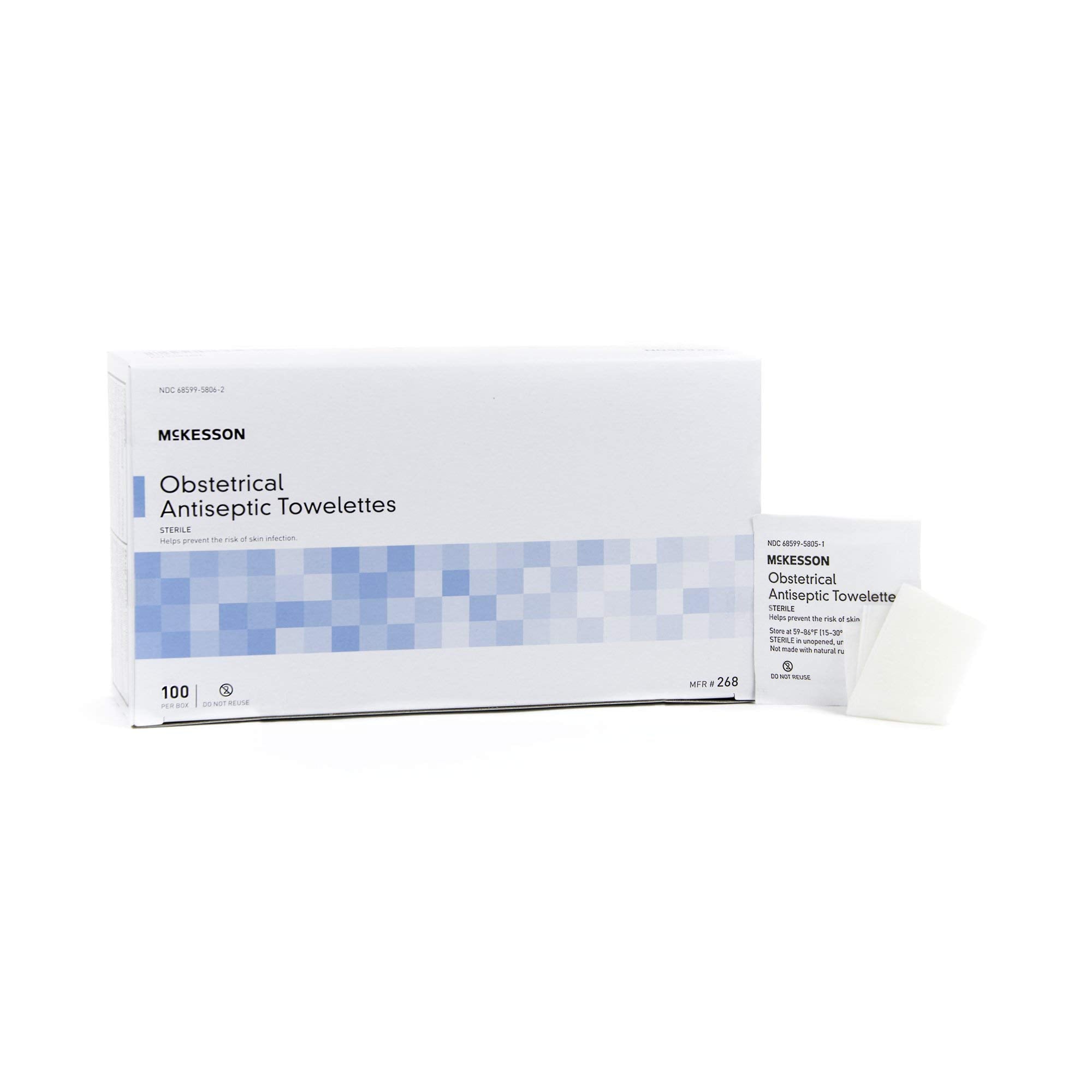 McKesson obstetrical towelettes clean scent ideal for clinical use