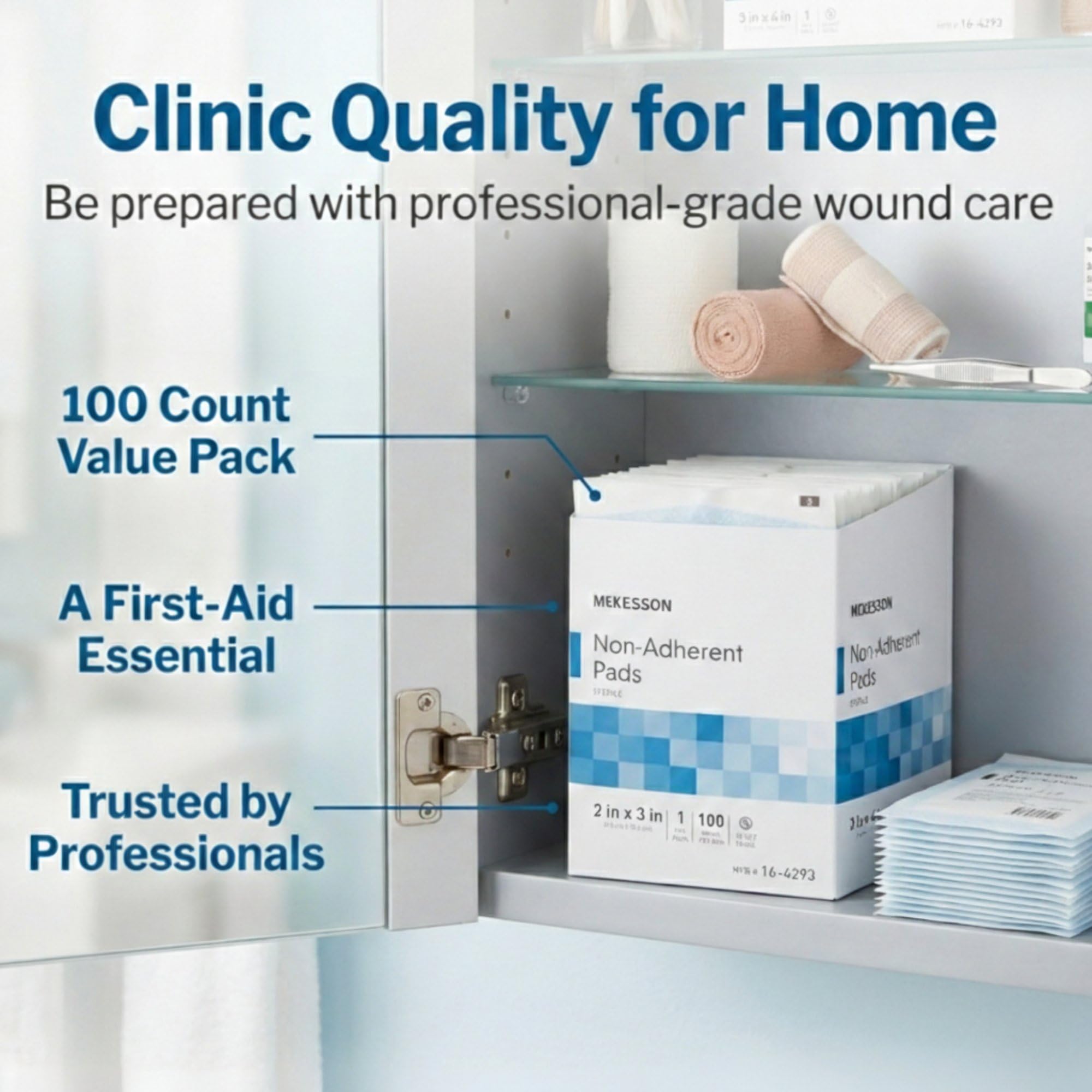 McKesson painless removal dressing uses micro-perforated film for gentle changes.