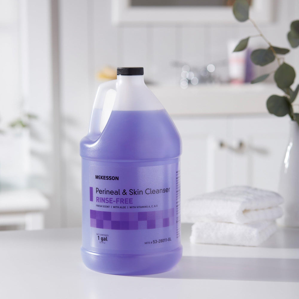 McKesson Emulsification action illustrating cleansing of residues with Aloe cleanser