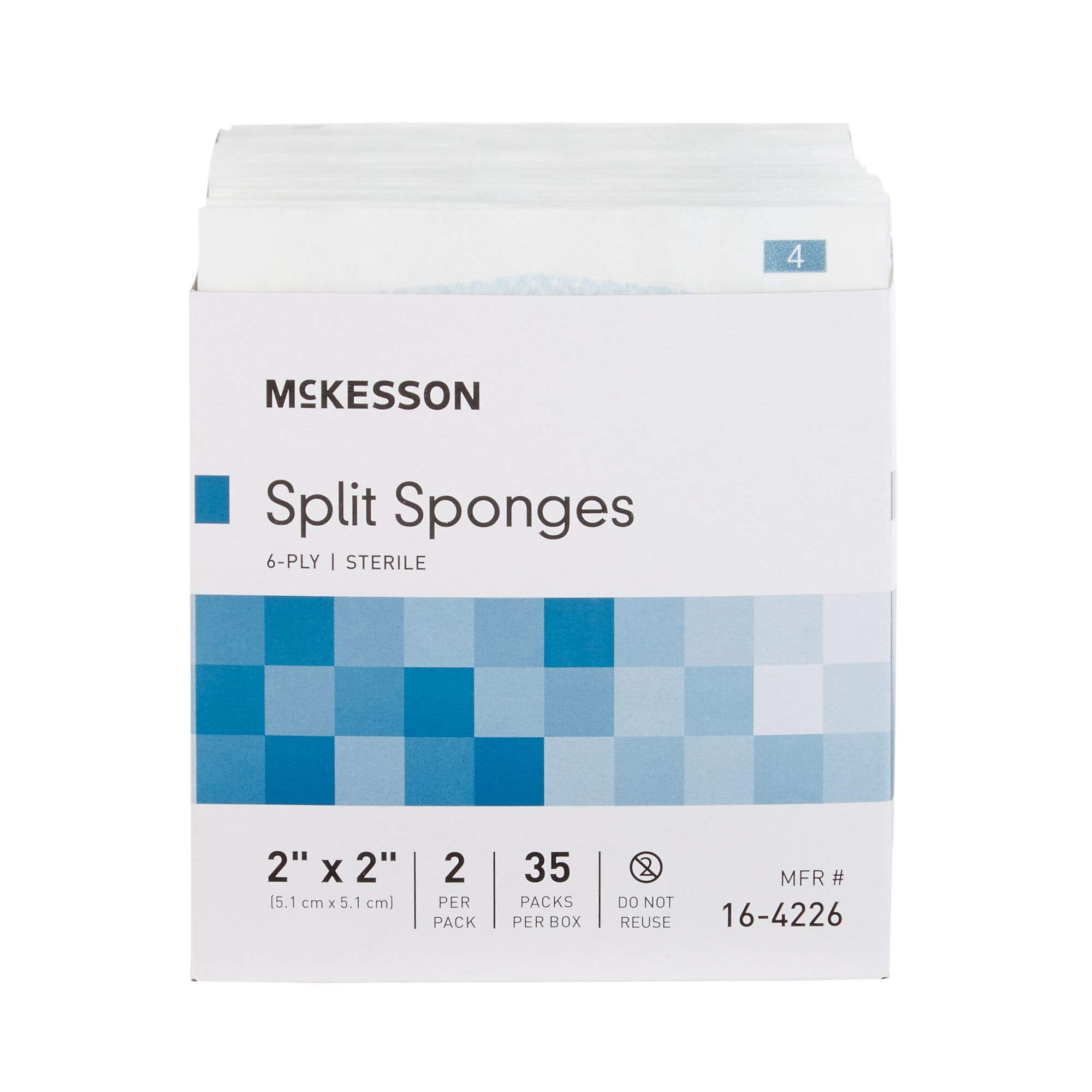 McKesson quick-access gauze for tubes supports efficient dressing changes.