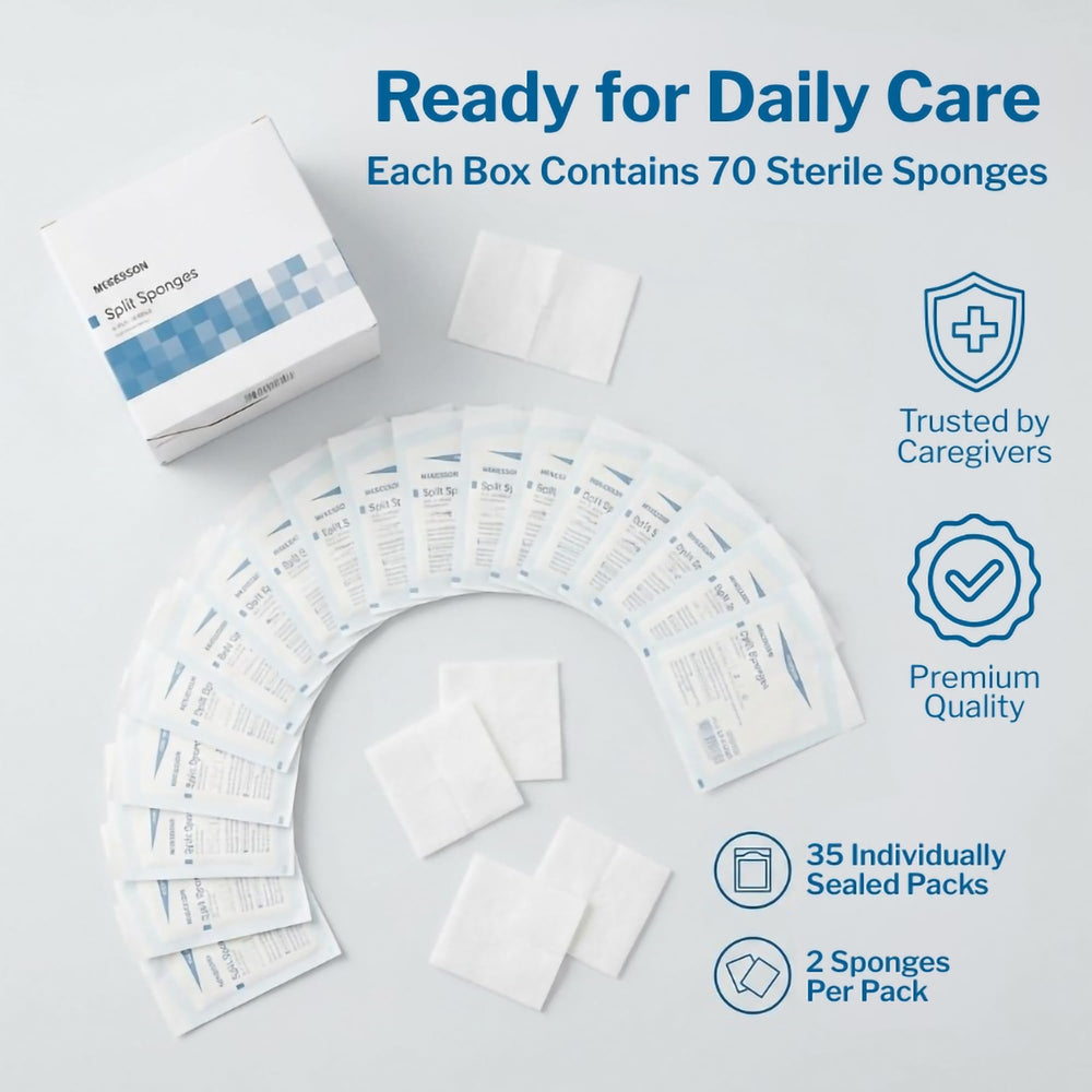 McKesson sterile dressings for IV sites ensure clean use around access points.