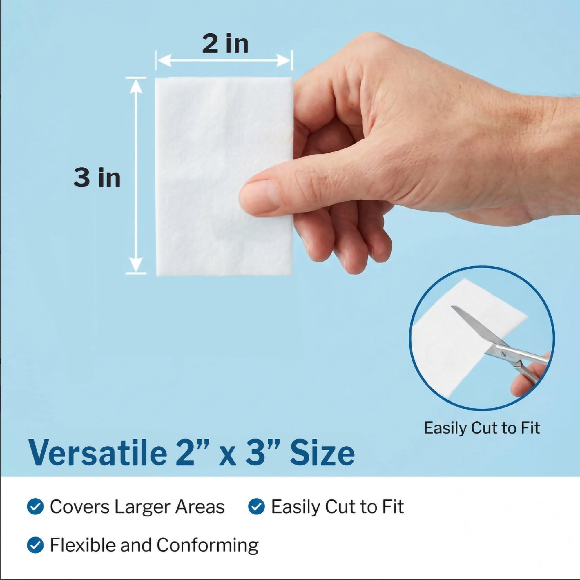 McKesson surgical-grade wound dressing provides secure coverage for various wounds.