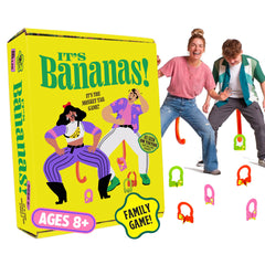 MCMILLER ENTERTAINMENT Its Bananas in-action, a family-friendly monkey tail game sparking big belly laughs.