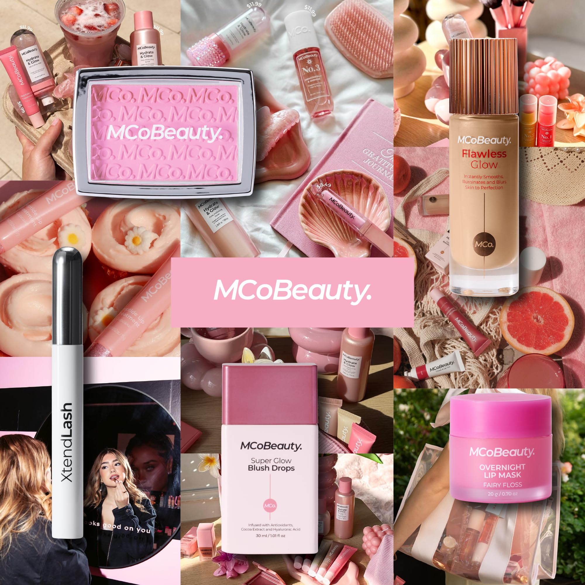 MCoBeauty Fragrance Mist No. 2 pink packaging emphasizes chic self-care gift.