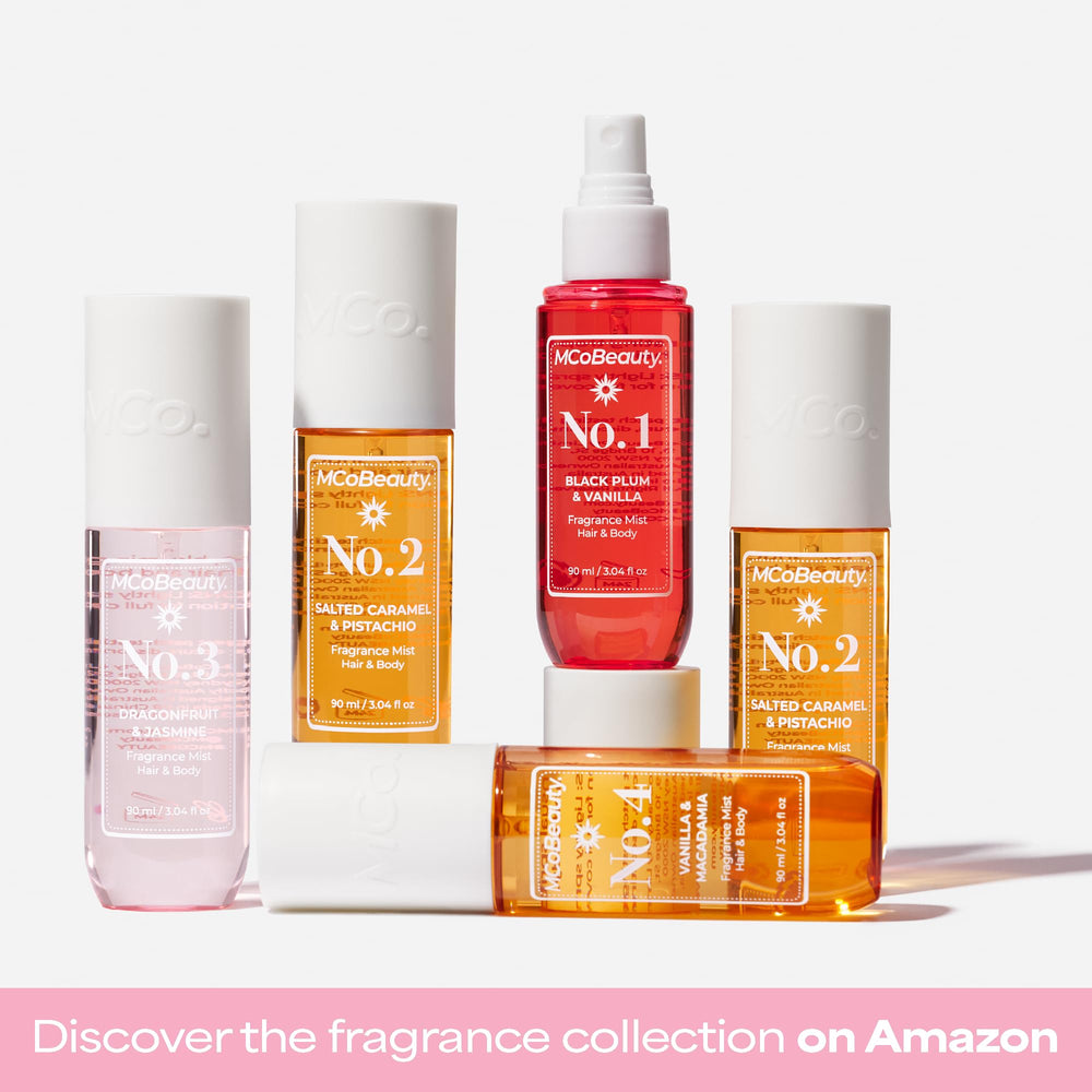 MCoBeauty Fragrance Mist No. 2 vegan cruelty-free icon on label signals ethical formula.