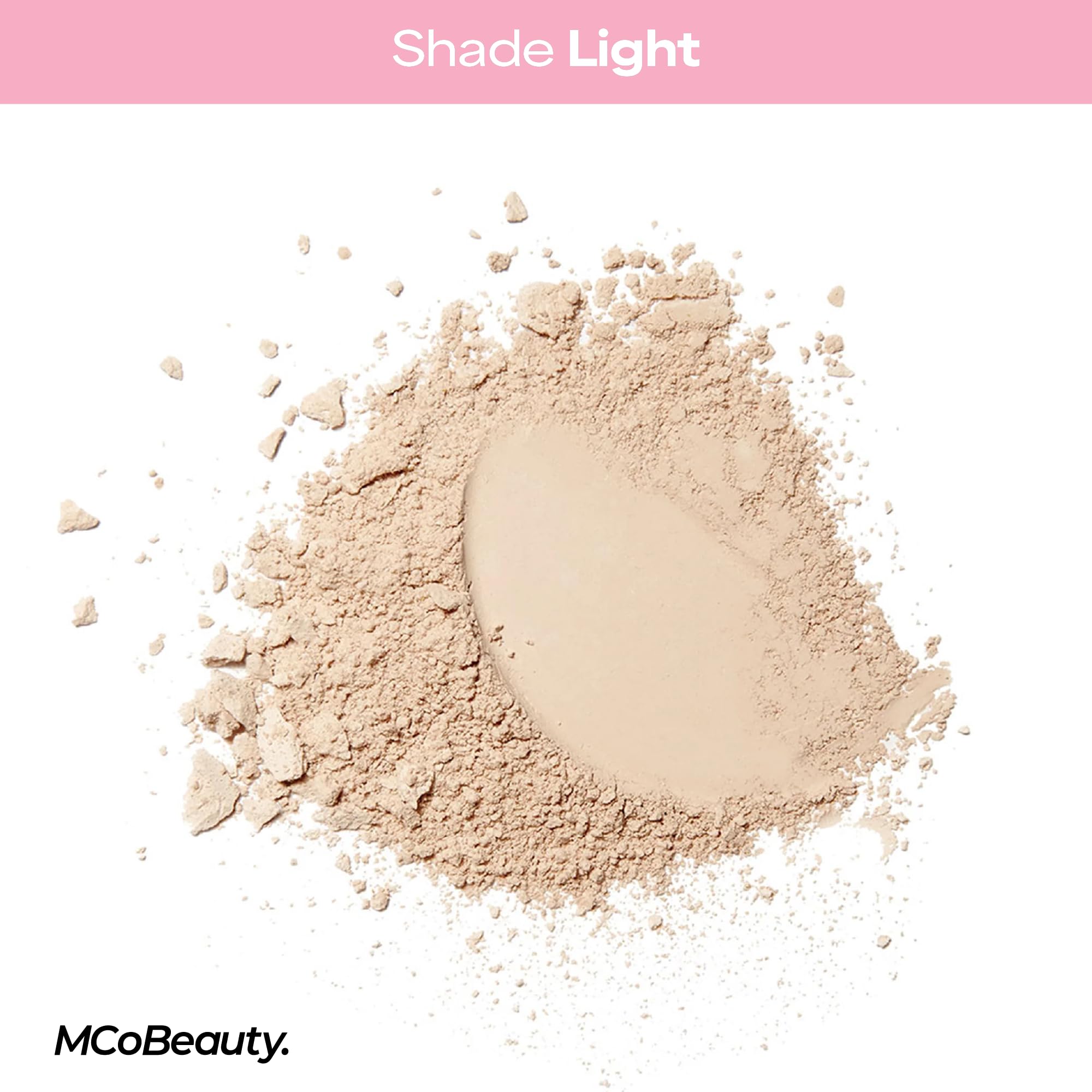 MCoBeauty Miracle Flawless powder with almond oil for lightweight moisture.
